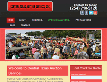Tablet Screenshot of centraltexasauctionservices.com
